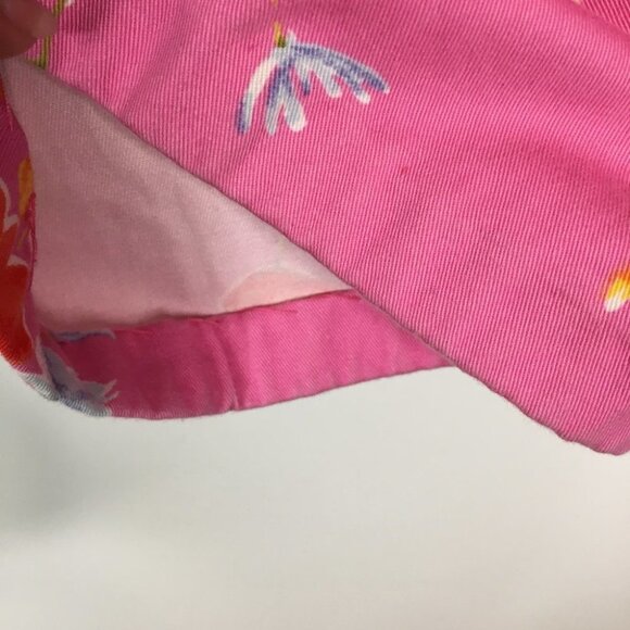 Evan Picone Pink Floral twill pants 14 Hemmed - Picture 7 of 7